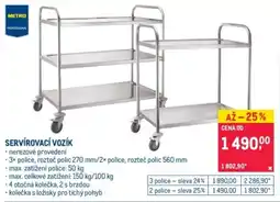 Makro Servírovací vozík nabídka