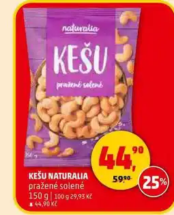 Penny Market KEŠU NATURALIA pražené solené nabídka