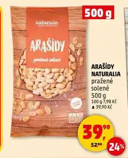 Penny Market ARAŠÍDY NATURALIA pražené solené nabídka