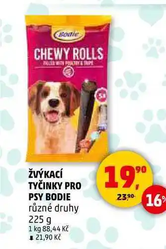 Penny Market ŽVÝKACÍ TYČINKY PRO PSY BODIE nabídka