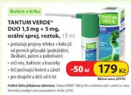 Dr. Max Tantum Verde® Duo 1,5 mg + 5mg, orální sprej, roztok nabídka