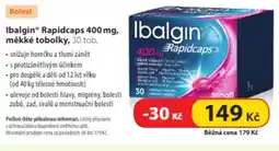 Dr. Max Ibalgin Rapidcaps 400 mg, Ibalgin měkké tobolky nabídka