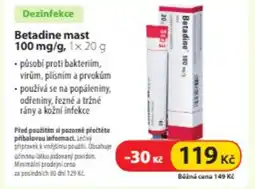Dr. Max Betadine mast 100 mg/g nabídka