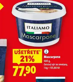 Lidl Mascarpone nabídka
