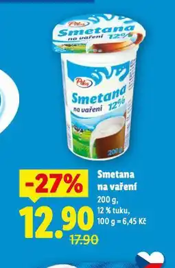 Lidl Smetana na vaření nabídka