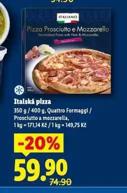 Lidl Italská pizza nabídka