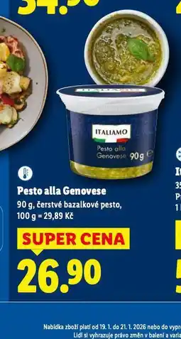 Lidl Pesto alla genovese nabídka