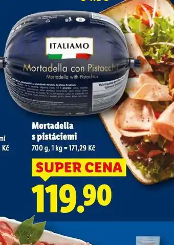 Mortadella s pistáciemi