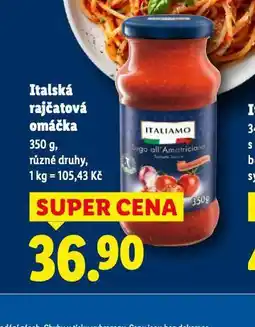 Lidl Italská rajčatová omáčka nabídka
