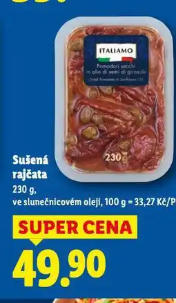 Lidl Sušená rajčata nabídka