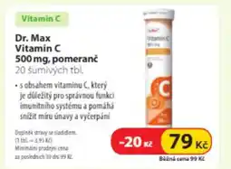 Dr. Max Dr. Max Vitamin C 500 mg, pomeranč nabídka