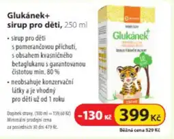 Dr. Max Glukánek+ sirup pro děti nabídka