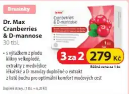 Dr. Max Dr. Max Cranberries & D-mannose nabídka