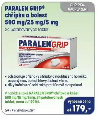 Paralen Grip® chřipka a bolest