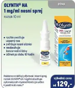 PharmaPoint OLYNTHⓇ HA 1 mg/ml nosní sprej roztok nabídka