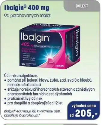 PharmaPoint Ibalgin nabídka