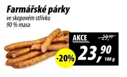 ZEMAN Farmářské párky nabídka