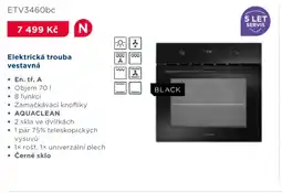 Asko Elektrická trouba vestavná ETV3460bc nabídka
