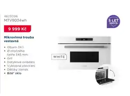 Asko Mikrovlnná trouba vestavná MTV8034wh nabídka