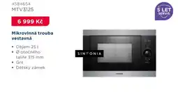 Asko Mikrovlnná trouba vestavná MTV3125 nabídka