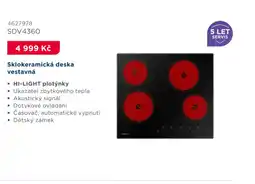 Asko Sklokeramická deska vestavná SDV4360 nabídka