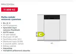 Asko Myčka nádobí vestavná s panelem MNV2245bc nabídka