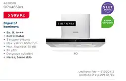 Asko Digestoř komínová OPK4660N nabídka