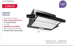 Asko Digestoř výsuvná OPV3860bc nabídka