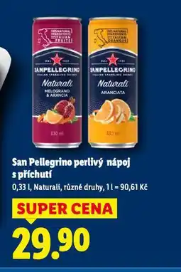 Lidl San pellegrino perlivý nápoj s příchutí nabídka