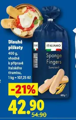 Lidl Dlouhé piškoty nabídka