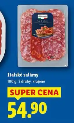 Lidl Italské salámy nabídka