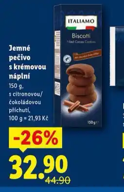 Lidl Jemné pečivo s krémovou náplní nabídka