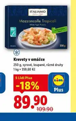 Lidl Krevety v omáčce nabídka
