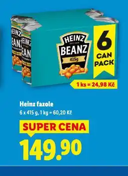 Lidl Heinz fazole nabídka