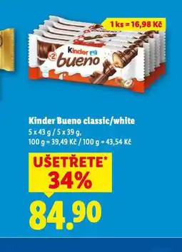 Lidl Kinder bueno classic / white nabídka