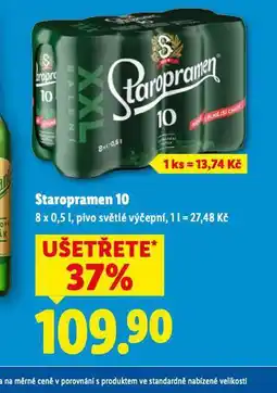 Lidl Pivo staropramen 10 nabídka
