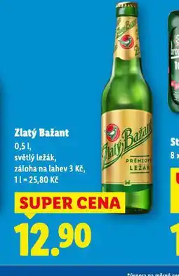 Lidl Pivo zlatý bažant nabídka