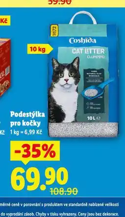 Lidl Coshida podestýlka pro kočky nabídka