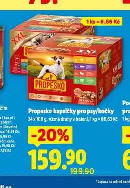 Lidl Pedigree kapsičky pro psy nabídka