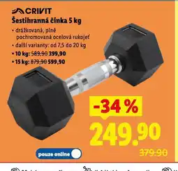 Lidl Šestihranná činka 5 kg nabídka