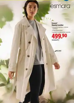 Lidl Dámský trenčkot nabídka