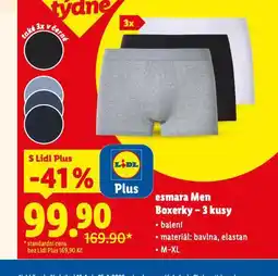 Lidl Boxerky 3 kusy nabídka