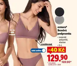 Lidl Bezešvá podprsenka nabídka