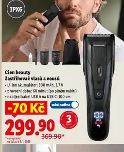 Lidl Zastřihovač vlasů a vousů nabídka