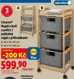 Lidl Regál s koši a policí nabídka