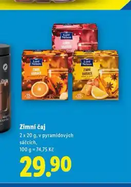 Lidl Zimní čaj nabídka