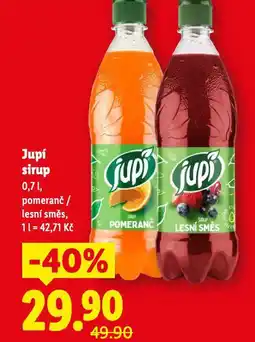 Lidl Jupí sirup nabídka