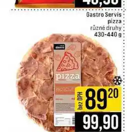 Jip Gastro Servis pizza různé druhy nabídka
