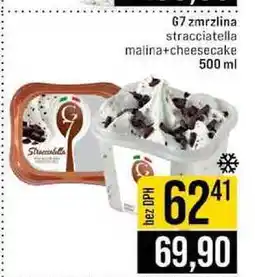 Jip 67 zmrzlina stracciatella malina+cheesecake 500 ml nabídka