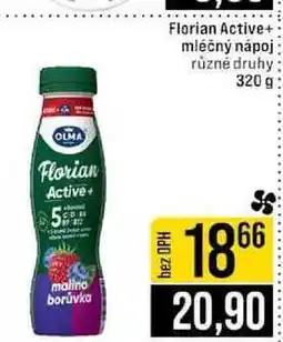 Jip Florian Active+ mléčný nápoj různé druhy 320 g nabídka